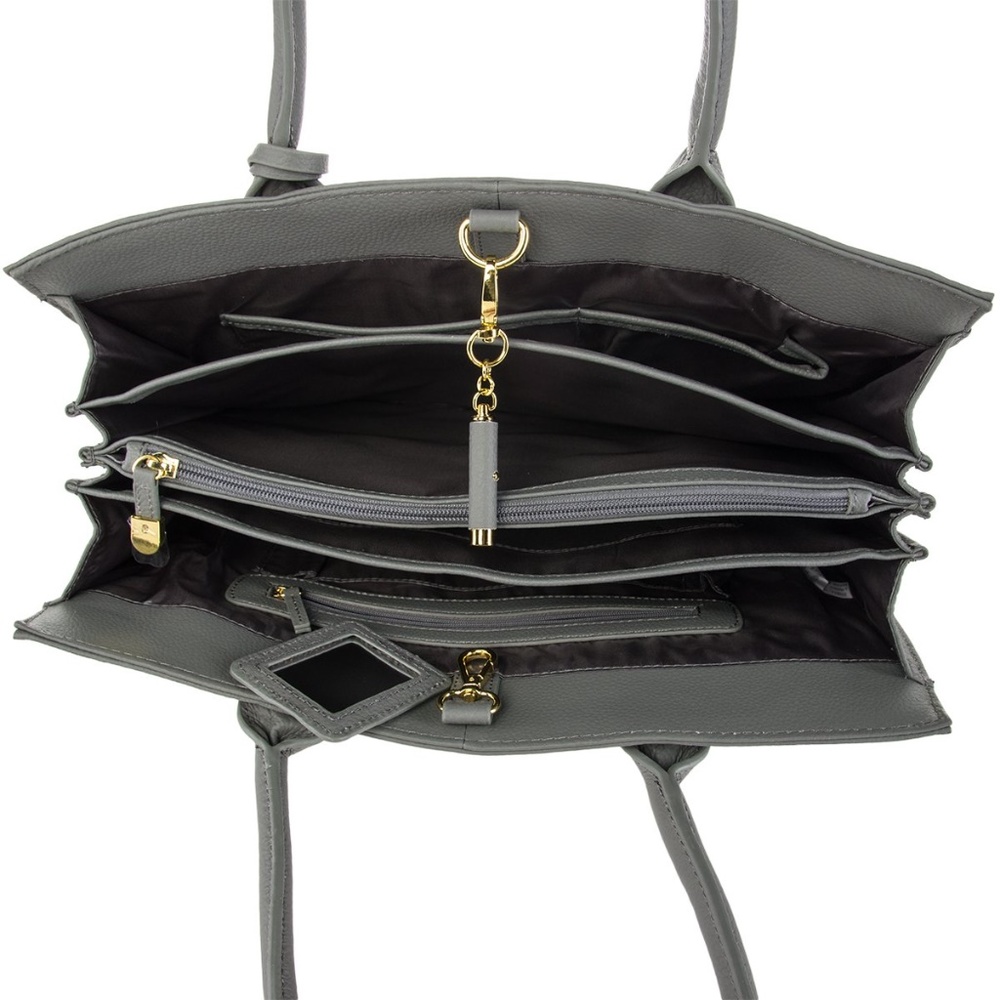 SOLD | JOY & IMAN Leather Hollywood Handbag - Picture 3 of 8